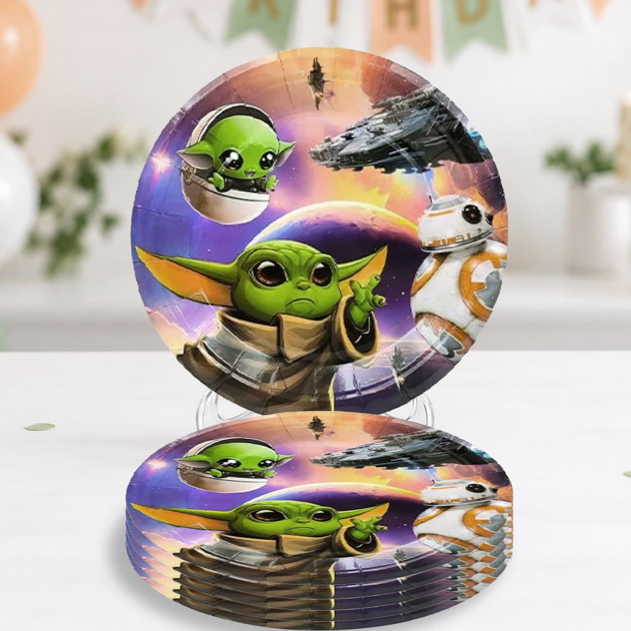 Mandalorian Dessert Plates - 10 PK